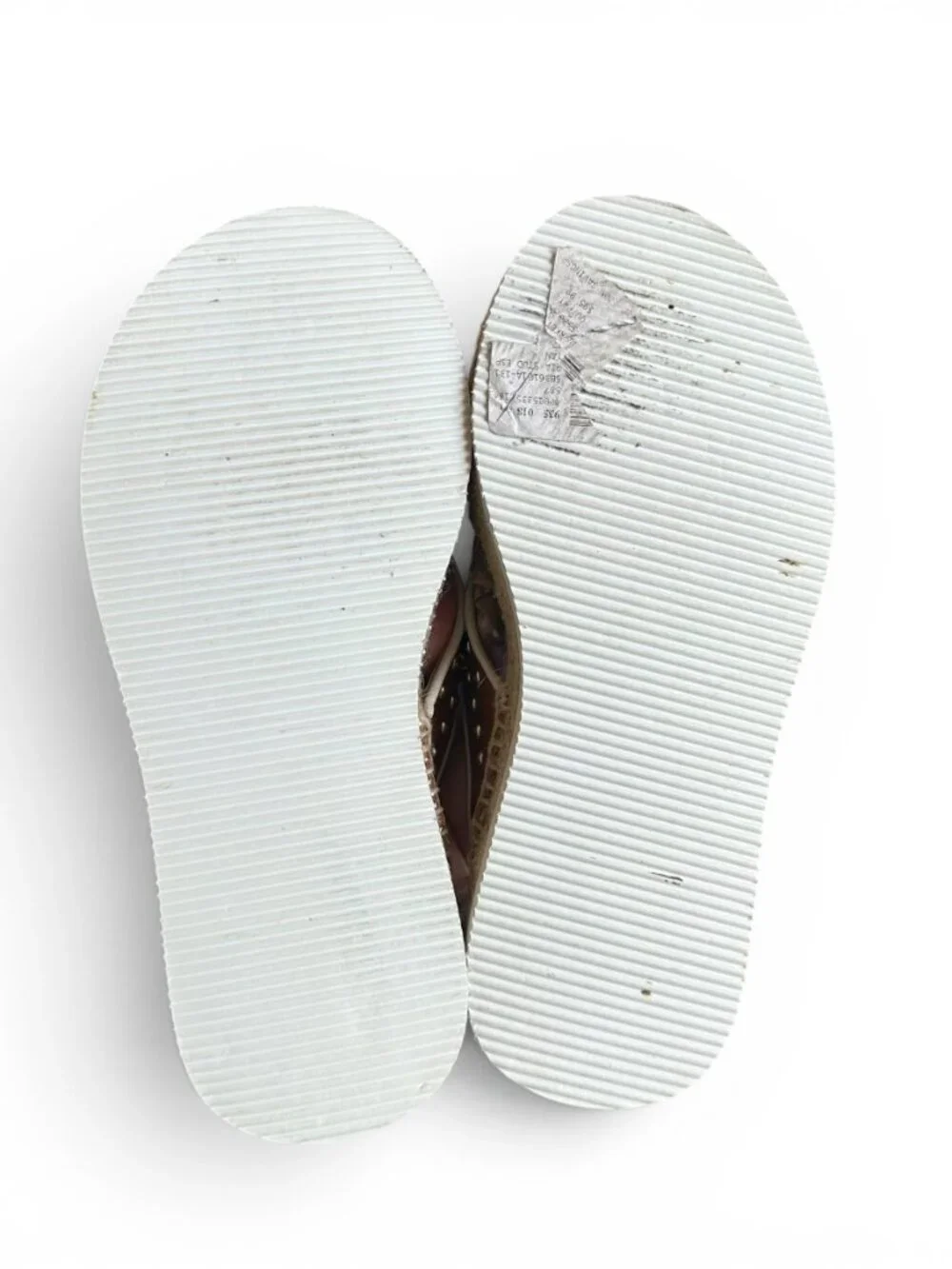 See By Chloé Pia Studded Leather Espadrille Slide Sandals Brown EU 37 US 7